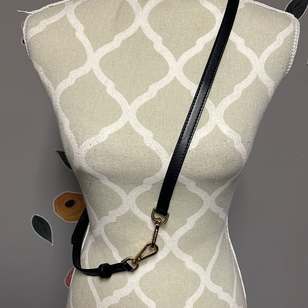 Micheal Kors purse strap black gold